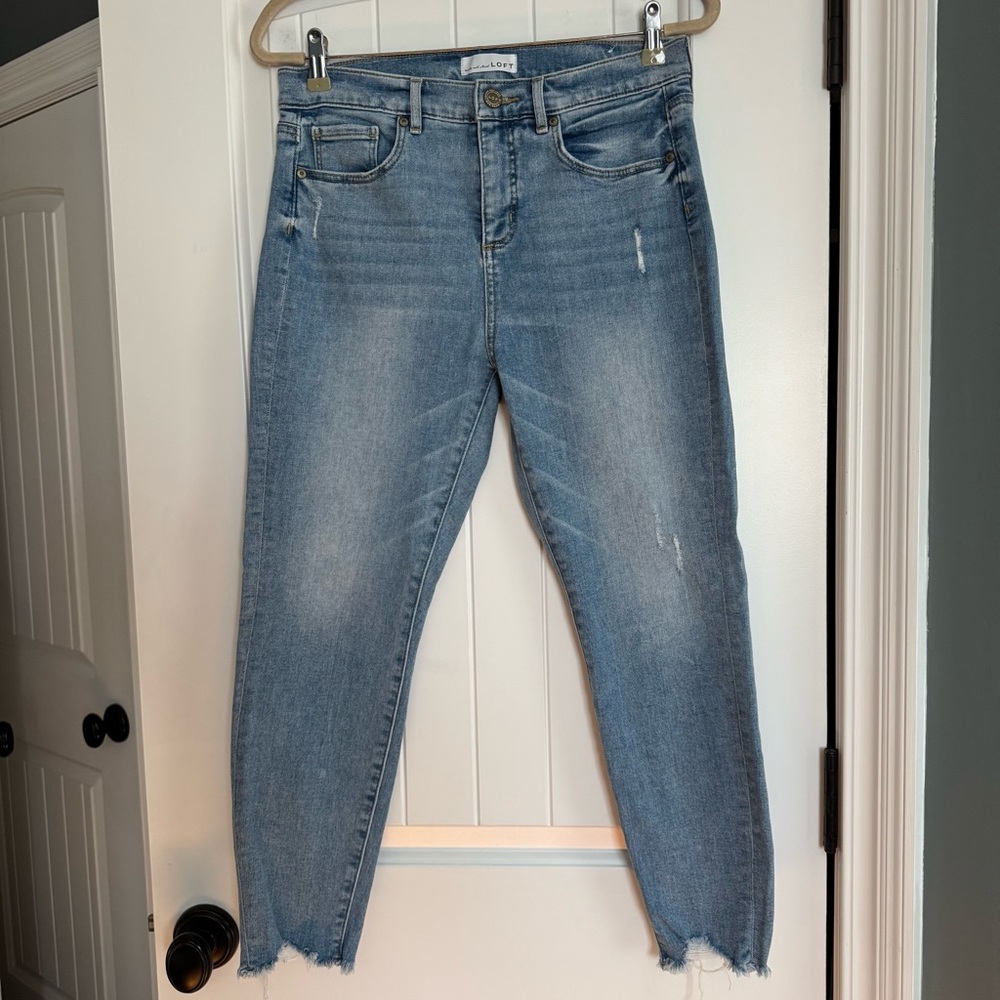 LOFT Distressed Skinny Jeans - Great Condition - Size 30 / 10